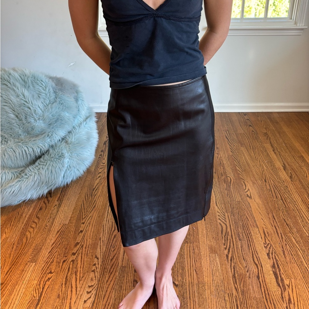 Diane Von Furstenberg double sided zip skirt